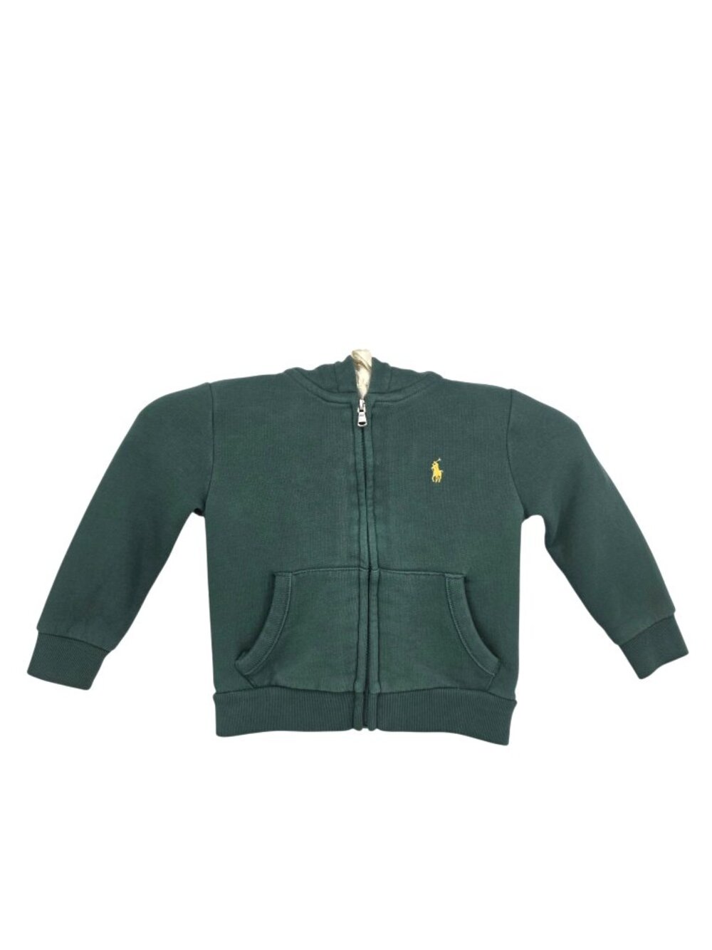 Ralph Lauren Baby 18M Months Hoodie Polo Logo Zipper Green  Sweatshirt Preppy